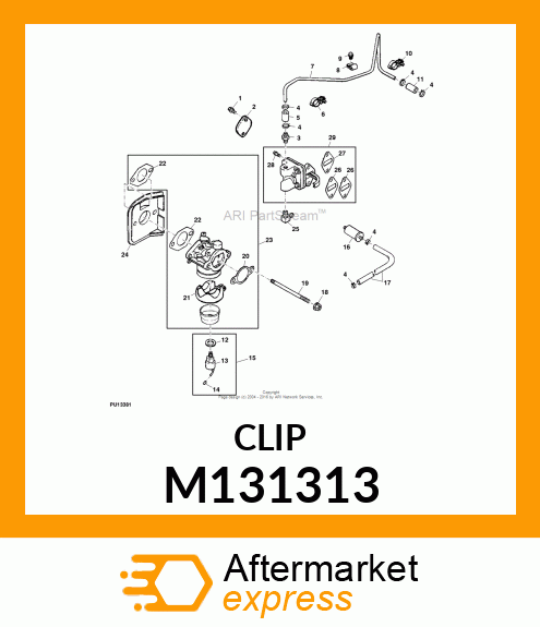 RETAINER, QUICK CLIP M131313