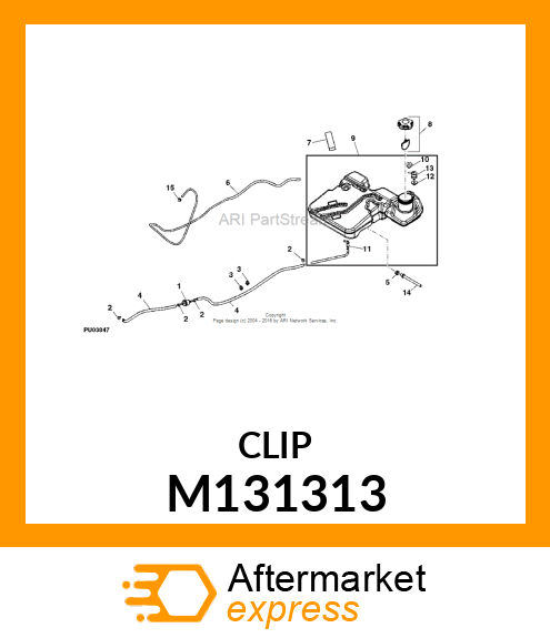 RETAINER, QUICK CLIP M131313