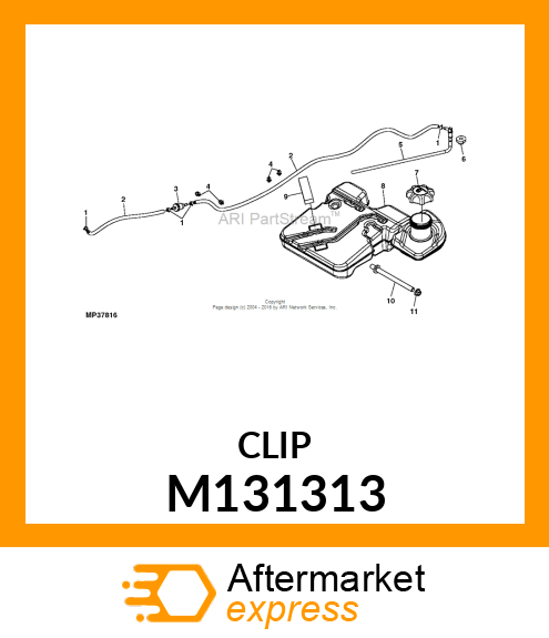 RETAINER, QUICK CLIP M131313