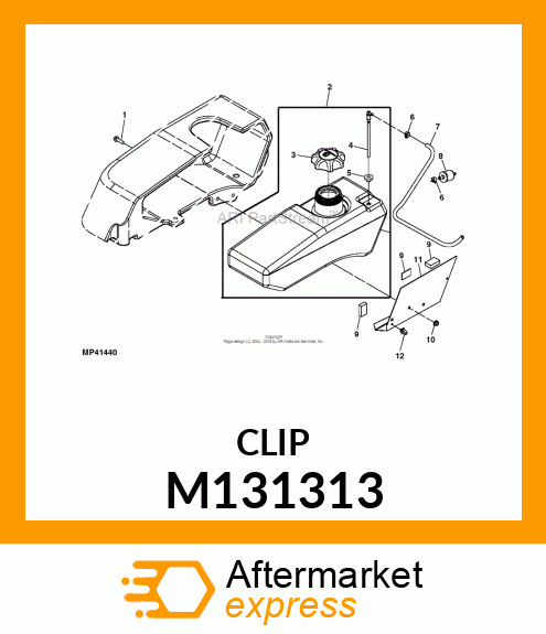 RETAINER, QUICK CLIP M131313