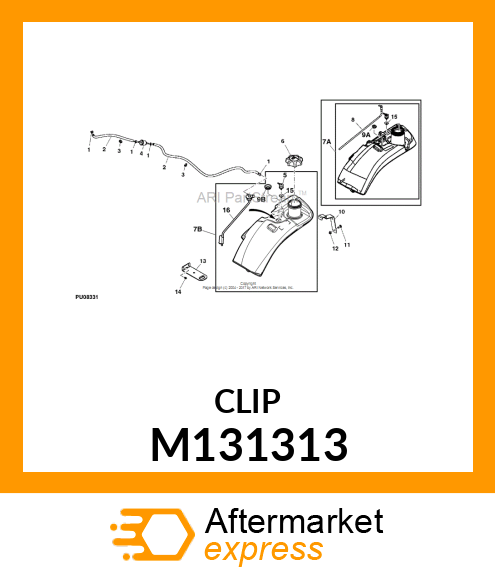 RETAINER, QUICK CLIP M131313