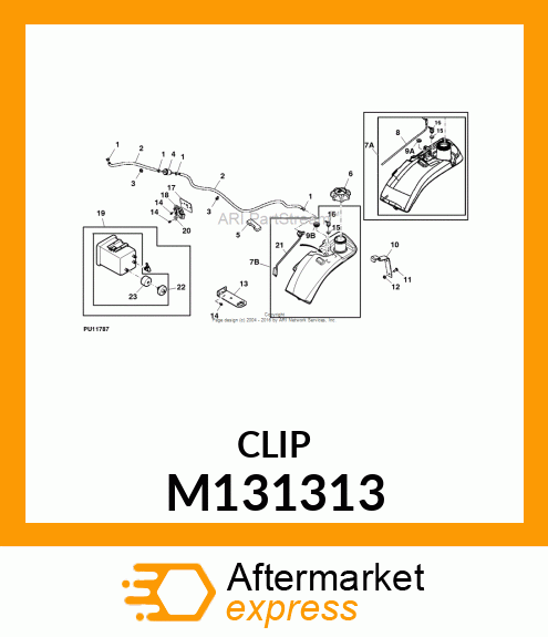 RETAINER, QUICK CLIP M131313