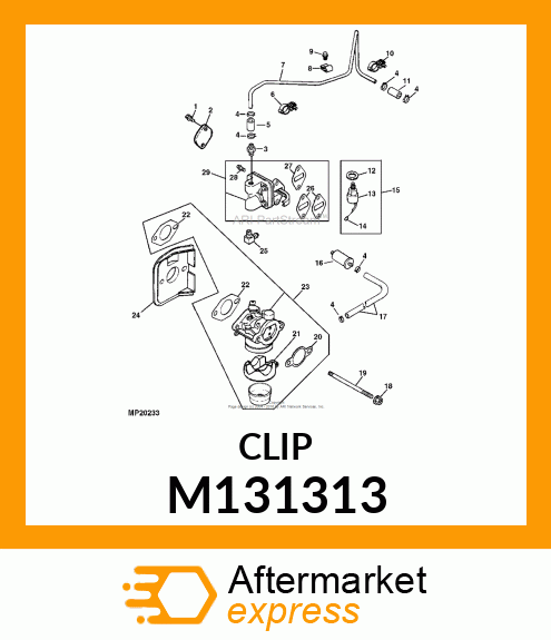 RETAINER, QUICK CLIP M131313