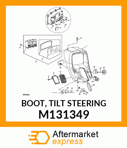 BOOT, TILT STEERING M131349