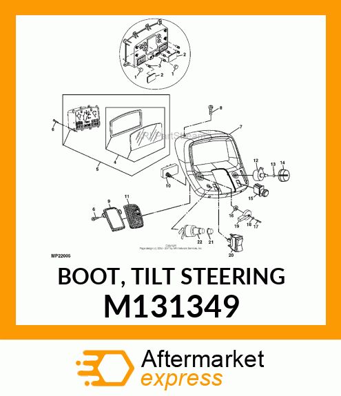 BOOT, TILT STEERING M131349