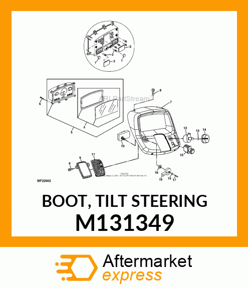 BOOT, TILT STEERING M131349