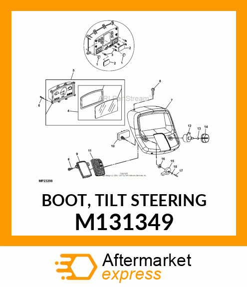 BOOT, TILT STEERING M131349