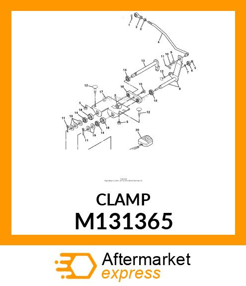 CLAMP, PEDAL BRACKET M131365