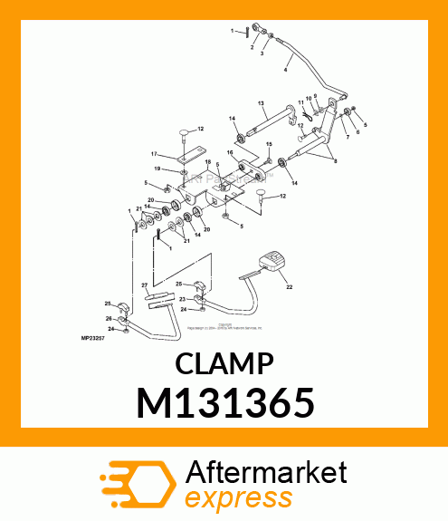 CLAMP, PEDAL BRACKET M131365