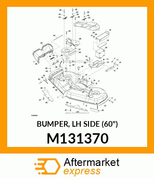 BUMPER, LH SIDE (60") M131370