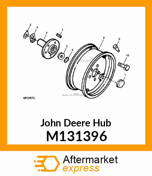 HUB, WHEEL M131396