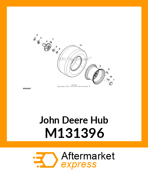 HUB, WHEEL M131396