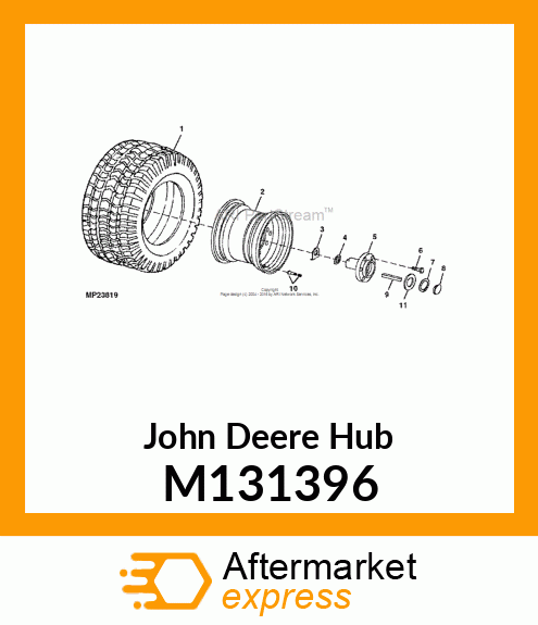 HUB, WHEEL M131396