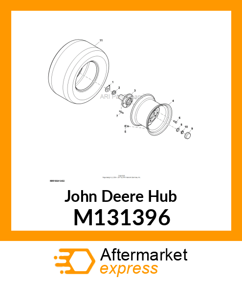 HUB, WHEEL M131396