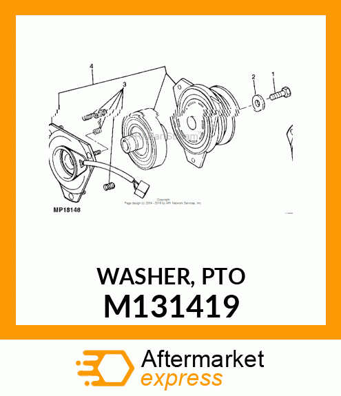 WASHER, PTO M131419