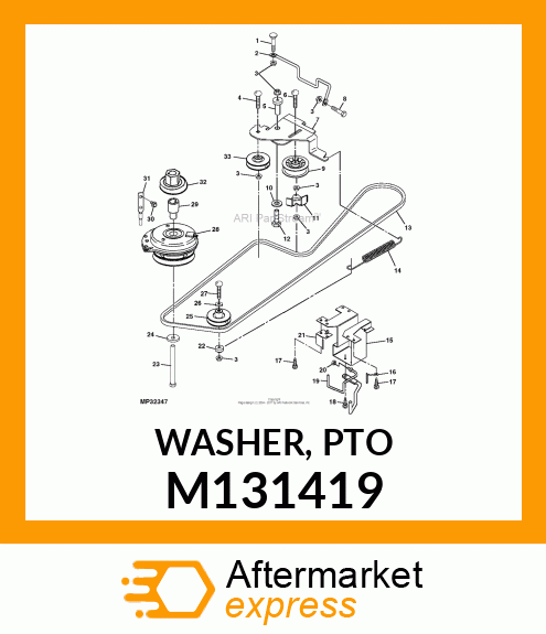 WASHER, PTO M131419