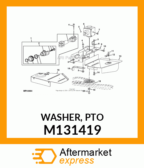 WASHER, PTO M131419