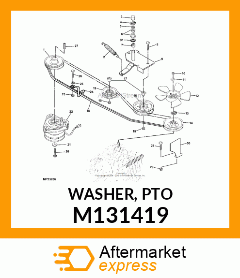 WASHER, PTO M131419