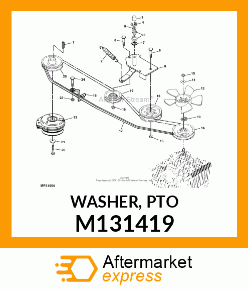 WASHER, PTO M131419