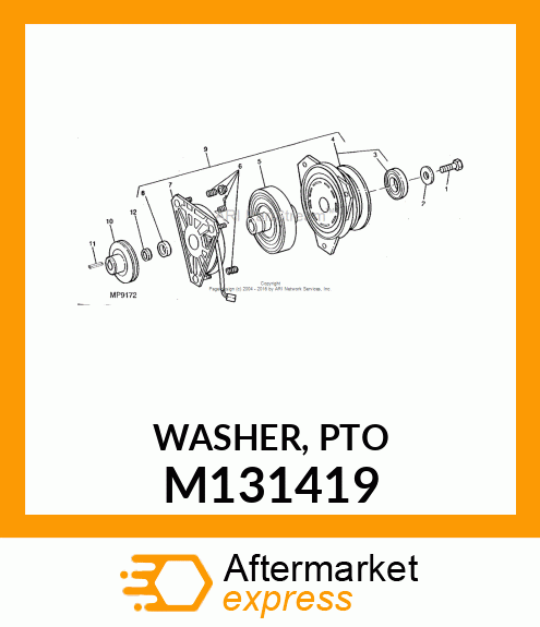 WASHER, PTO M131419