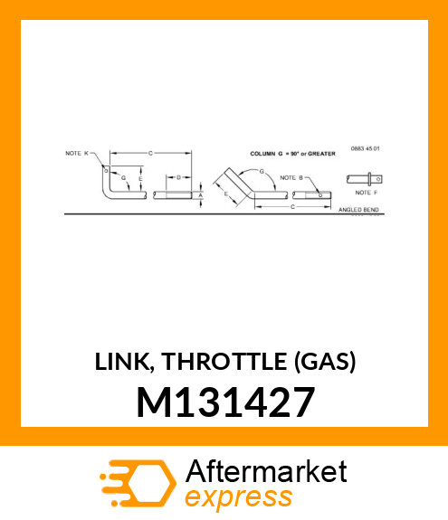 LINK, THROTTLE (GAS) M131427