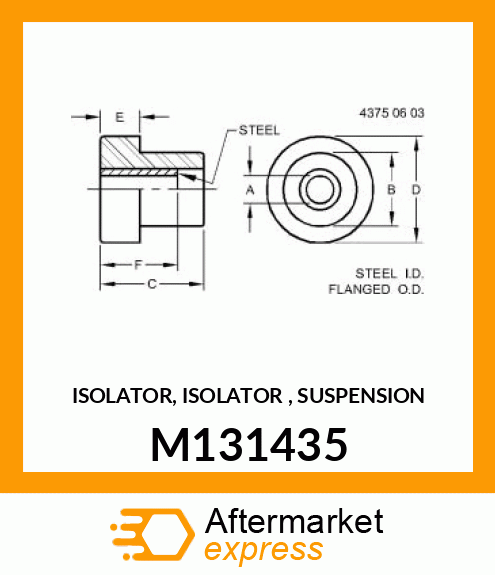 ISOLATOR, ISOLATOR , SUSPENSION M131435