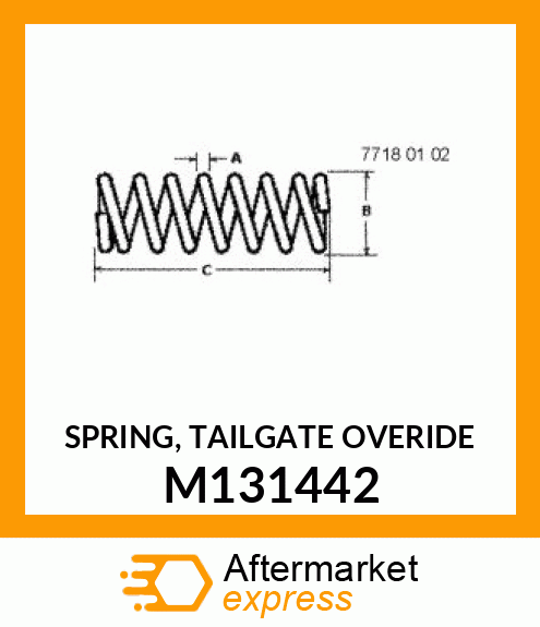 SPRING, TAILGATE OVERIDE M131442