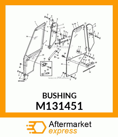 BUSHING, NEOPRENE, 4MM M131451