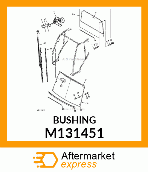 BUSHING, NEOPRENE, 4MM M131451