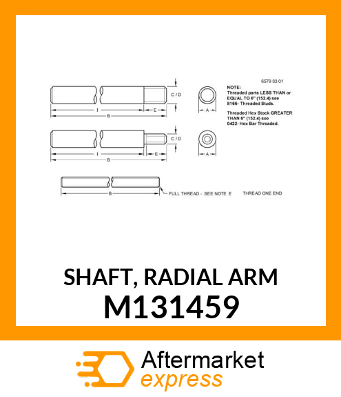 SHAFT, RADIAL ARM M131459