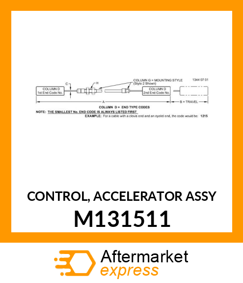 CONTROL, ACCELERATOR ASSY M131511