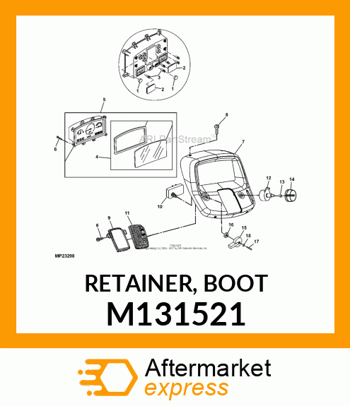 RETAINER, BOOT M131521