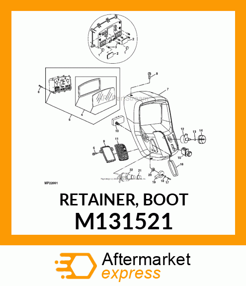 RETAINER, BOOT M131521