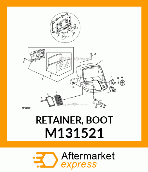 RETAINER, BOOT M131521