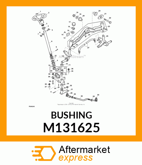 SPACER, FRONT AXLE PIVOT # M131625