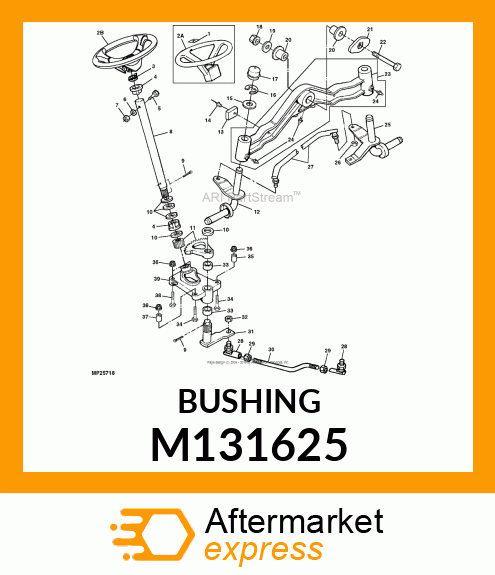 SPACER, FRONT AXLE PIVOT # M131625