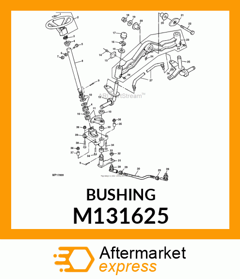 SPACER, FRONT AXLE PIVOT # M131625