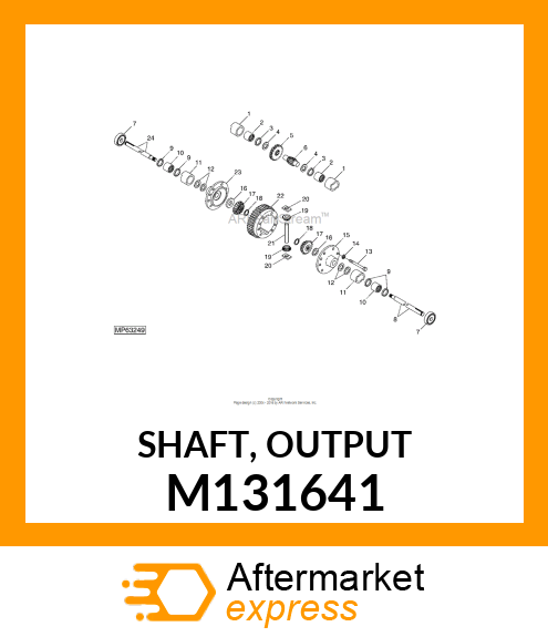 SHAFT, OUTPUT M131641