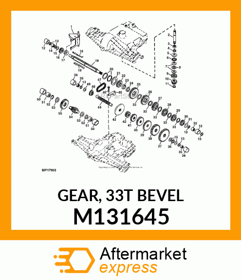 GEAR, 33T BEVEL M131645