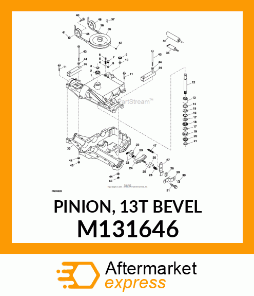 PINION, 13T BEVEL M131646