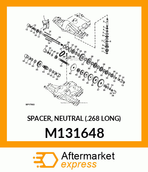 SPACER, NEUTRAL (.268 LONG) M131648