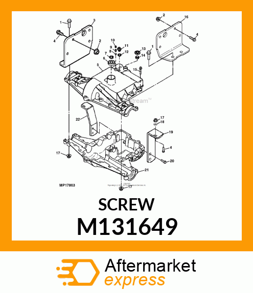 SCREW, 5/16 M131649