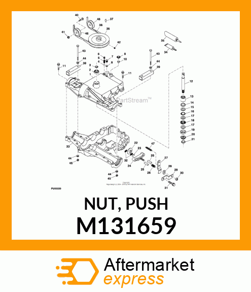 NUT, PUSH M131659