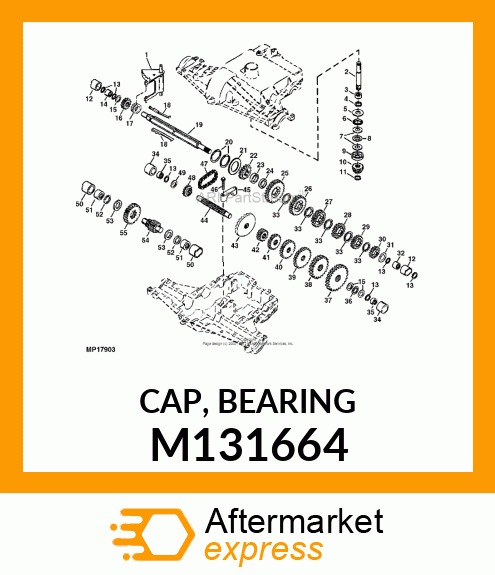 CAP, BEARING M131664