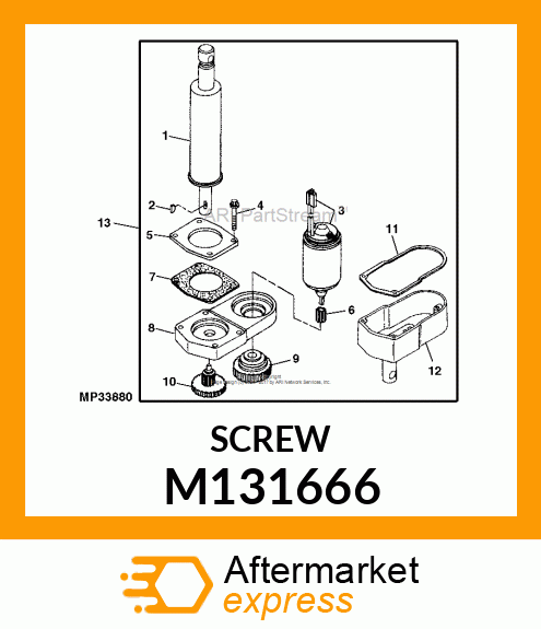 SCREW, MACHINE #12 M131666