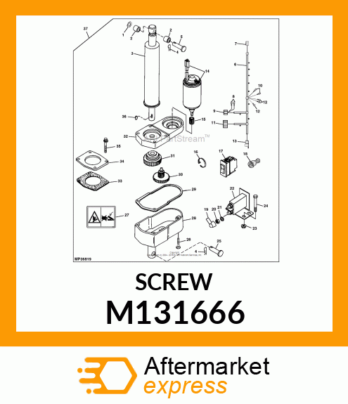 SCREW, MACHINE #12 M131666