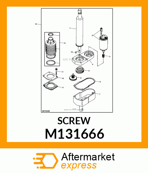 SCREW, MACHINE #12 M131666