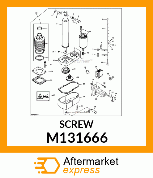 SCREW, MACHINE #12 M131666