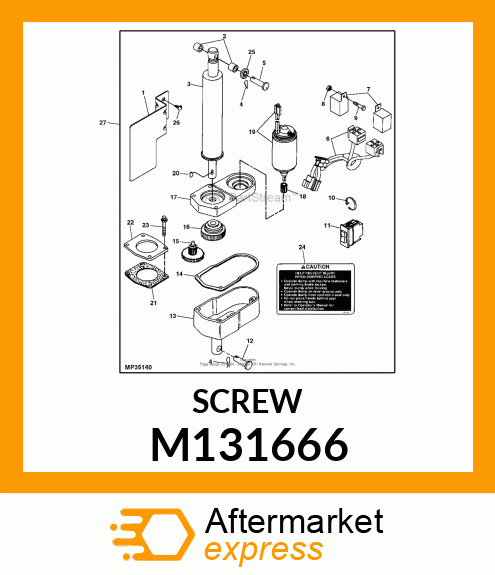 SCREW, MACHINE #12 M131666