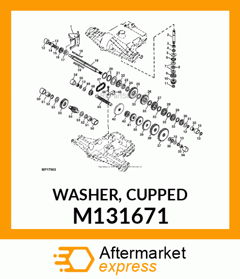 WASHER, CUPPED M131671